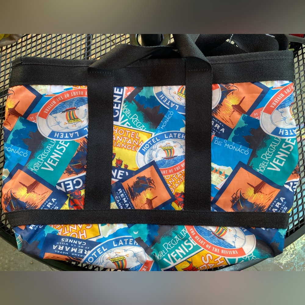 Lesportsac Vintage Travel Poster large/med bag